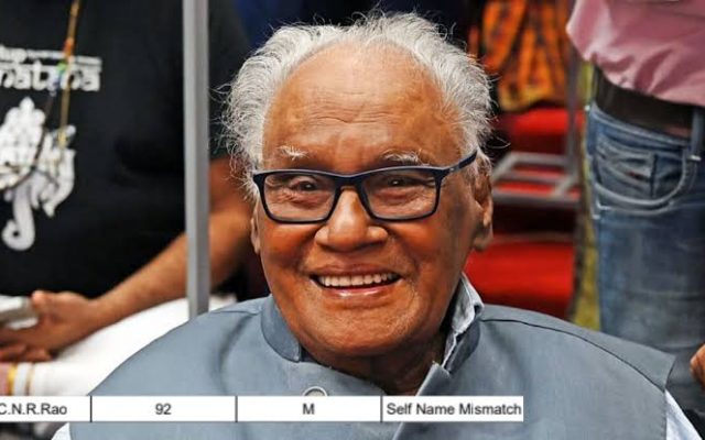 C. N. R. Rao: Chemist, JNCASR Founder and Bharat Ratna Recipient