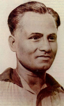 Portrait photograph of Dhyan Chand