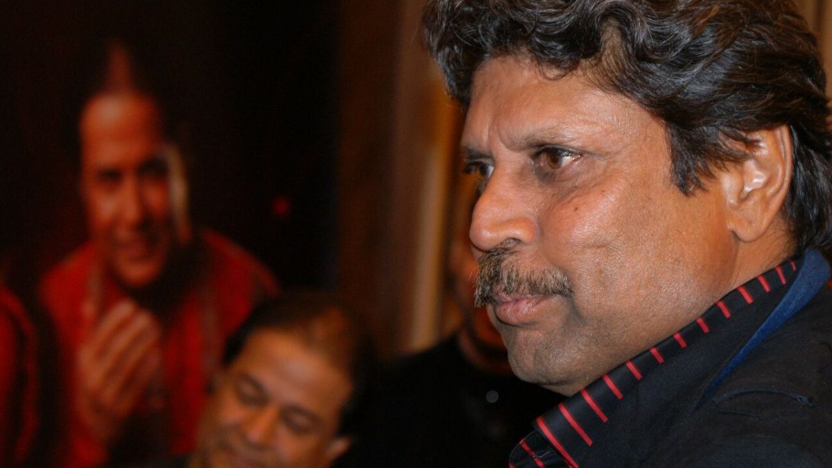 Close-up of Kapil Dev at an event
