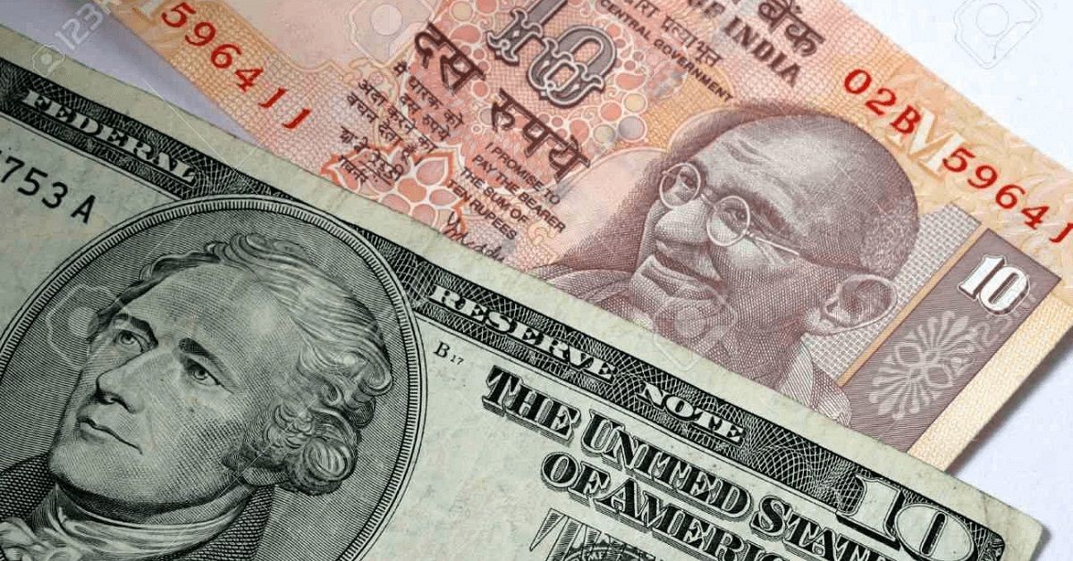 US dollar and Indian rupee exchange rate