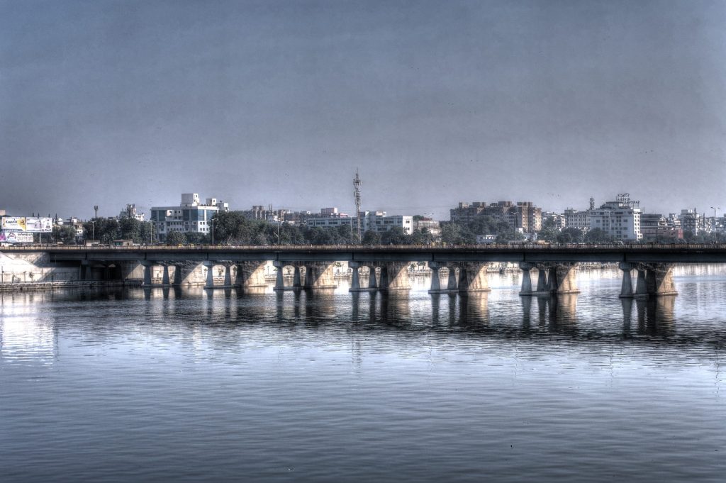 The Sabarmati Riverfront in Ahmedabad