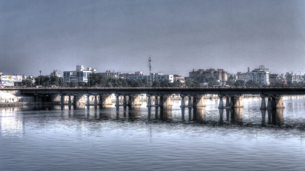 The Sabarmati Riverfront in Ahmedabad