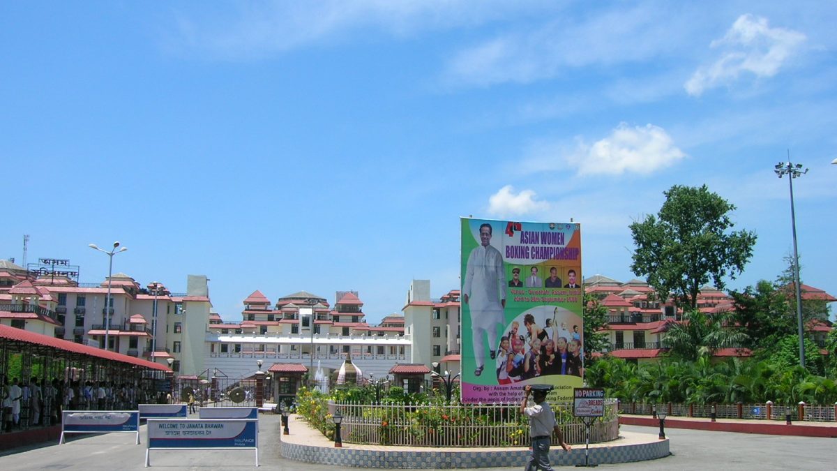The Assam Secretariat building at Dispur