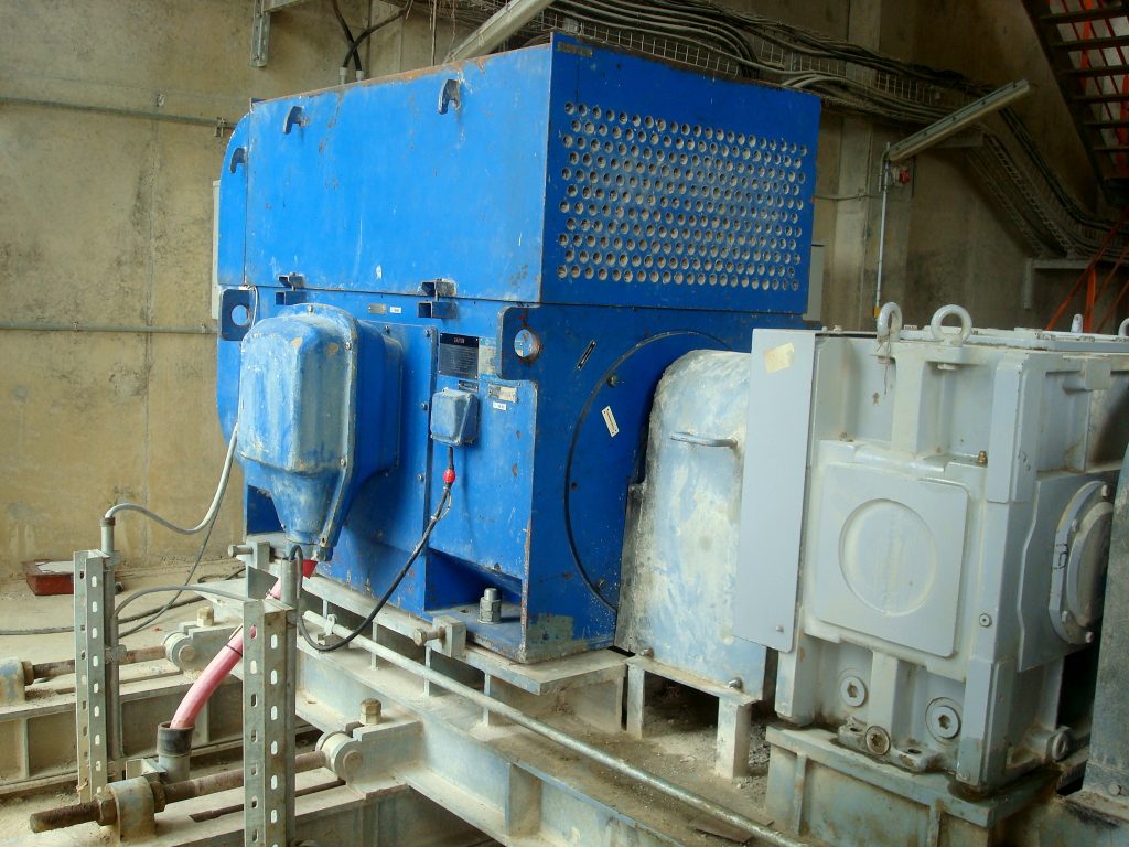 An industrial gear motor and gearbox