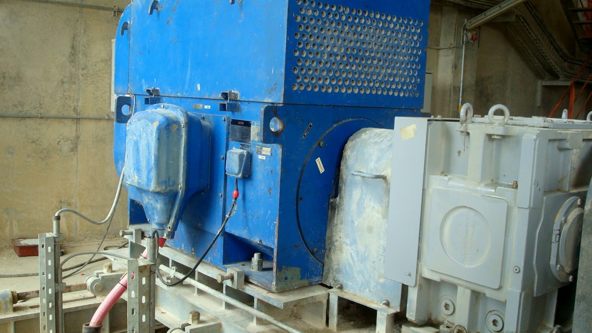 An industrial gear motor and gearbox