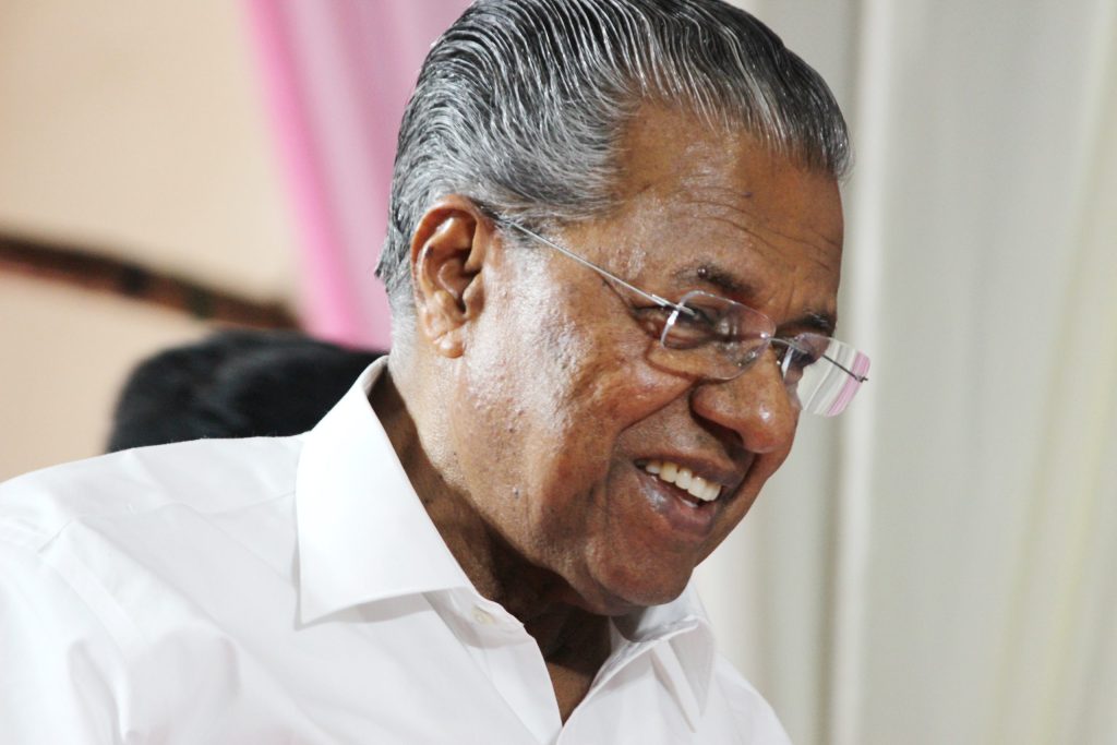Pinarayi Vijayan smiling