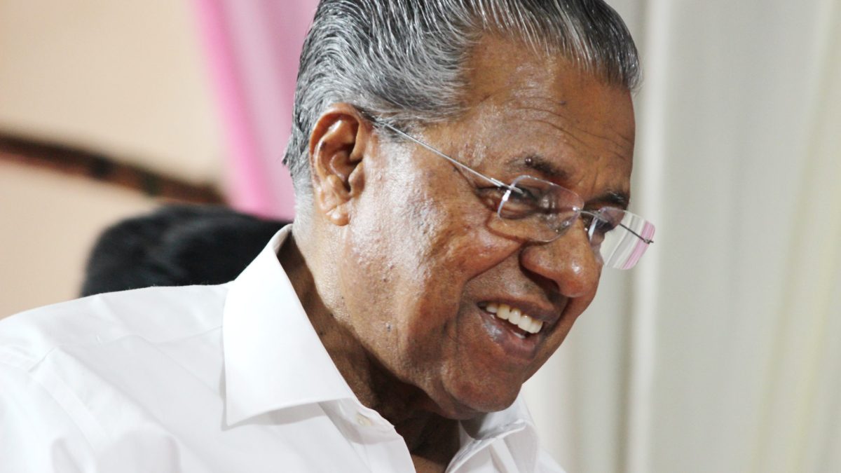 Pinarayi Vijayan smiling