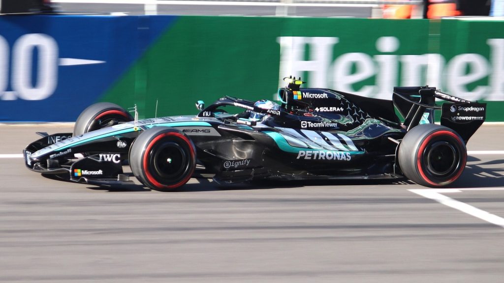 Kimi Antonelli's Mercedes at the 2026 Chinese Grand Prix