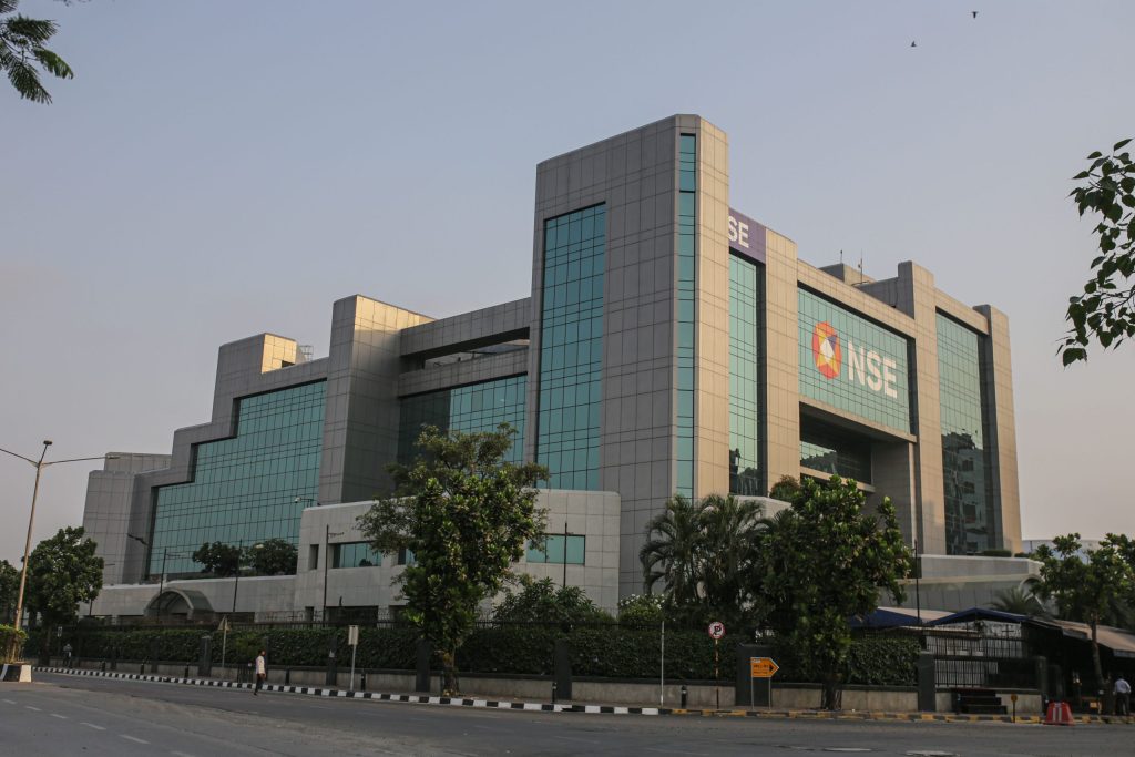 The National Stock Exchange of India building in Mumbai