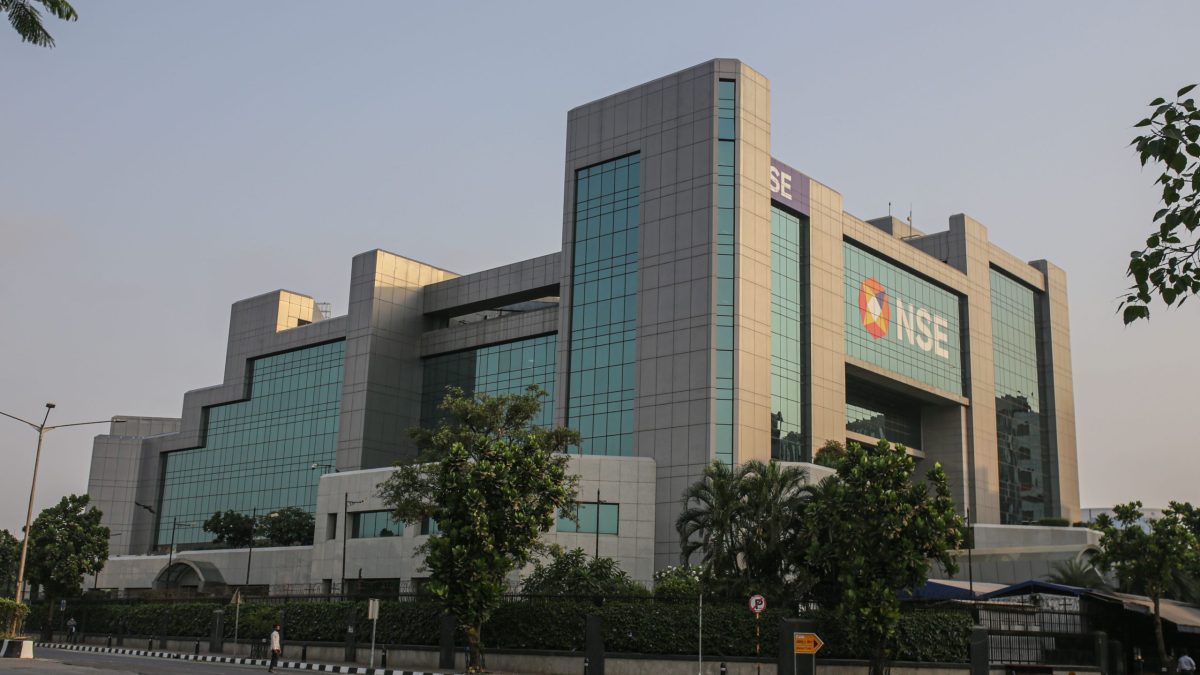 The National Stock Exchange of India building in Mumbai