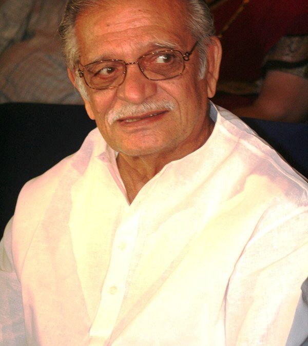 Gulzar in a white kurta