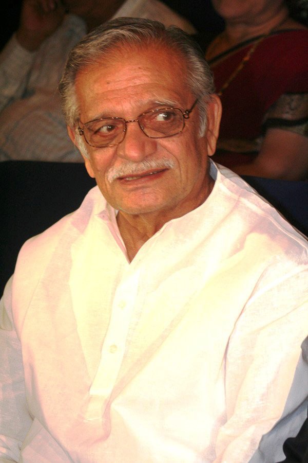 Gulzar in a white kurta