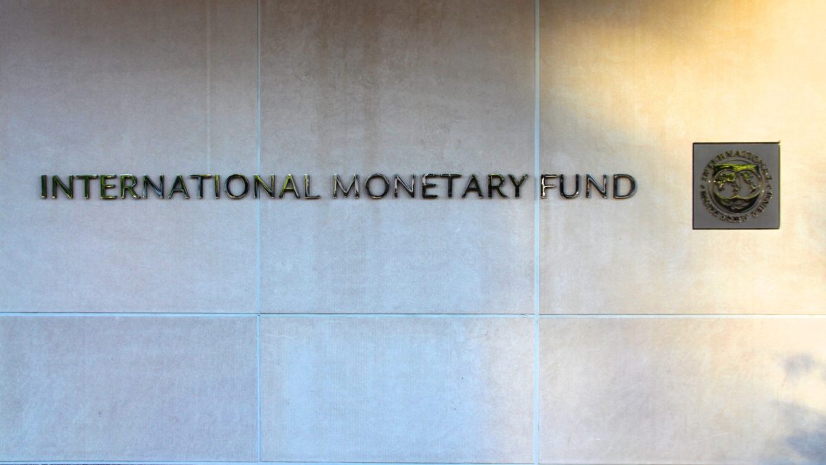 The International Monetary Fund building in Washington, DC