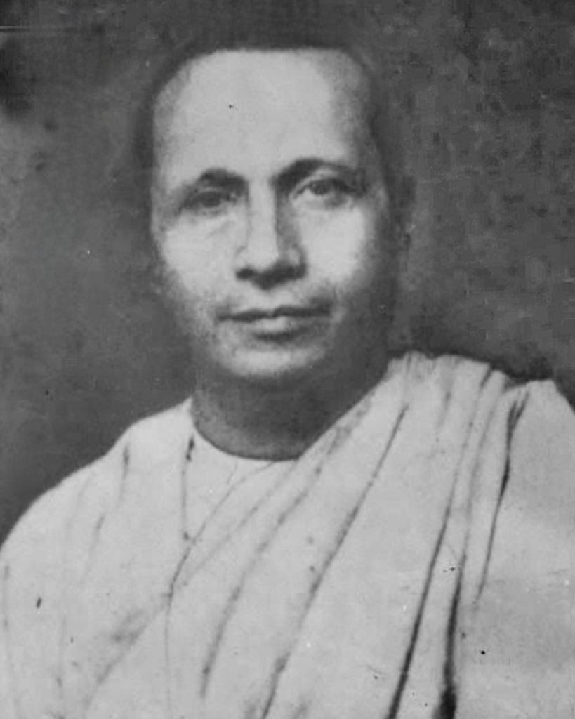 Black-and-white portrait of Jaishankar Prasad with a shawl over one shoulder