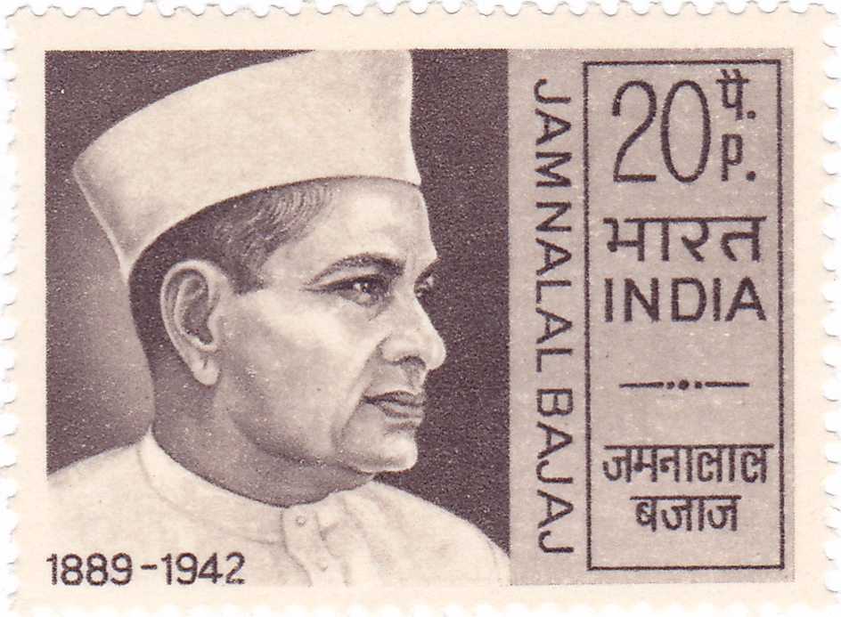 An Indian postage stamp showing Jamnalal Bajaj
