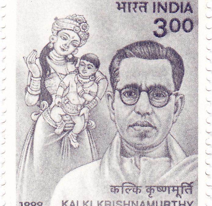 An Indian postage stamp showing Kalki Krishnamurthy