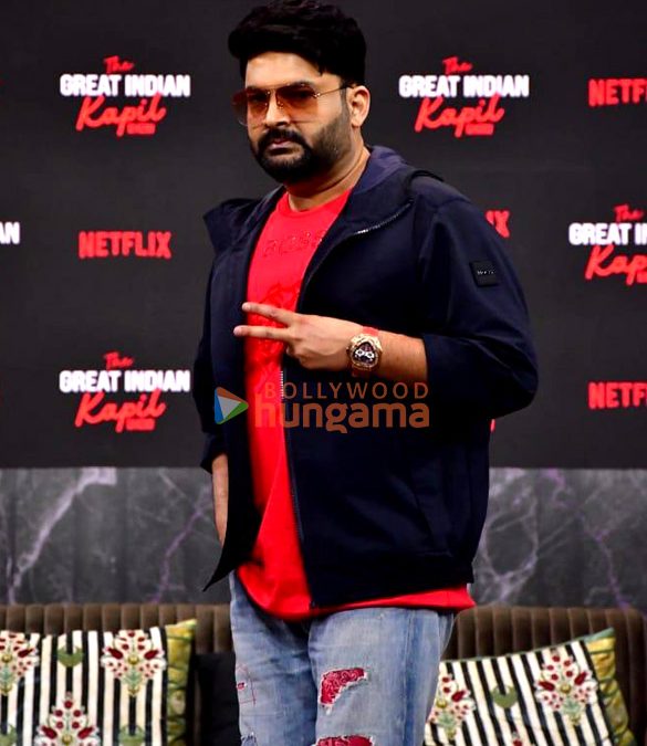 Kapil Sharma at a press conference for The Great Indian Kapil Show
