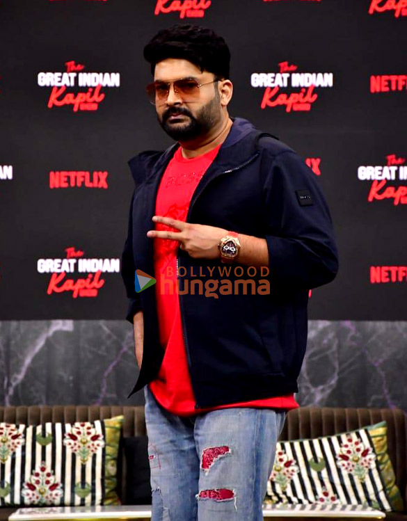 Kapil Sharma at a press conference for The Great Indian Kapil Show