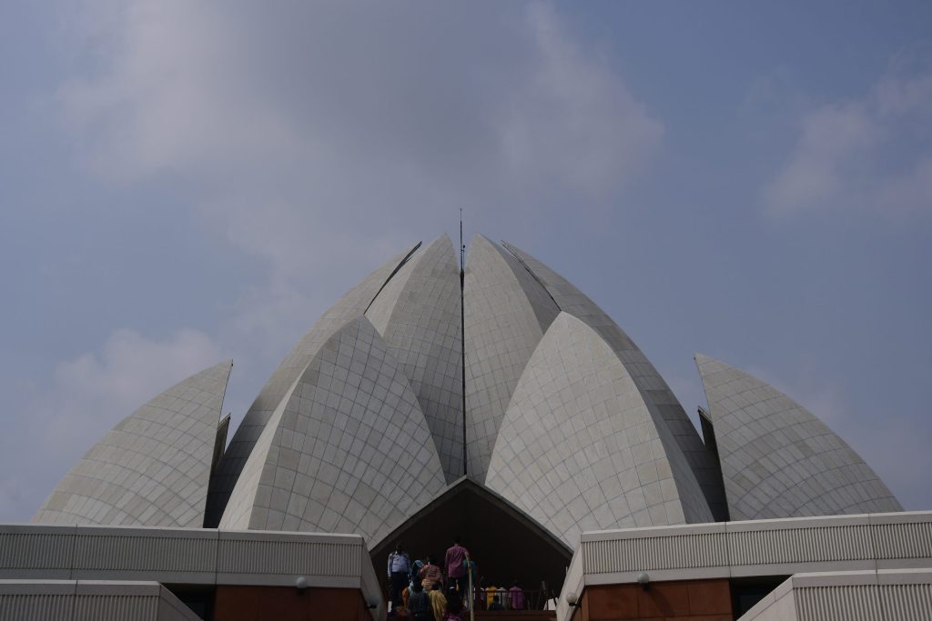 The Lotus Temple, the Baha'i House of Worship in Delhi