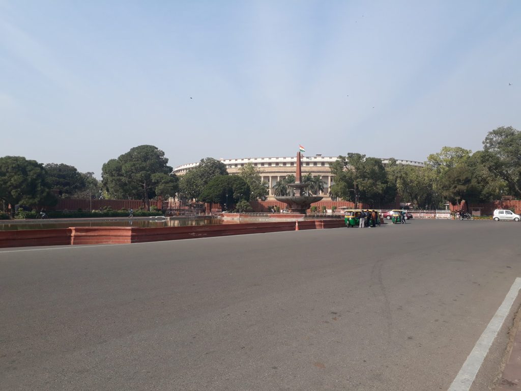 The Parliament of India in New Delhi
