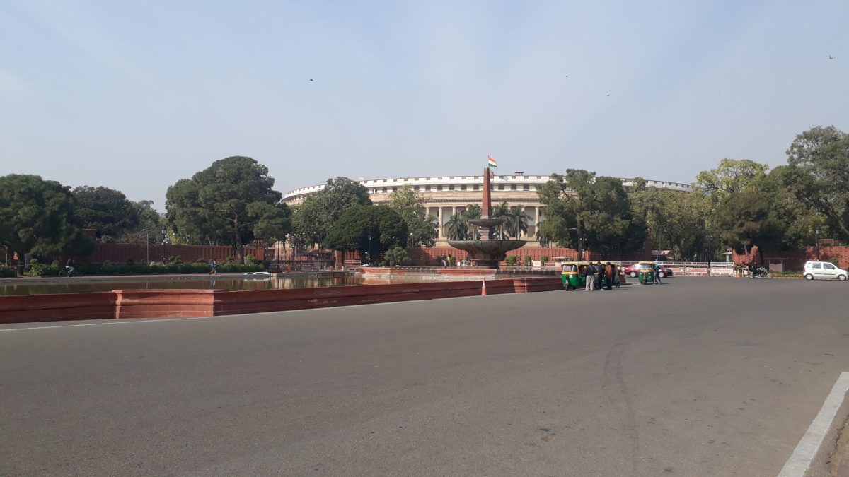 The Parliament of India in New Delhi