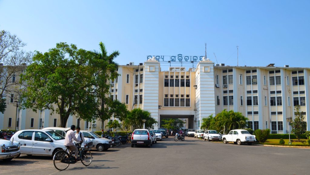 The hall of the Odisha state secretariat in Bhubaneswar