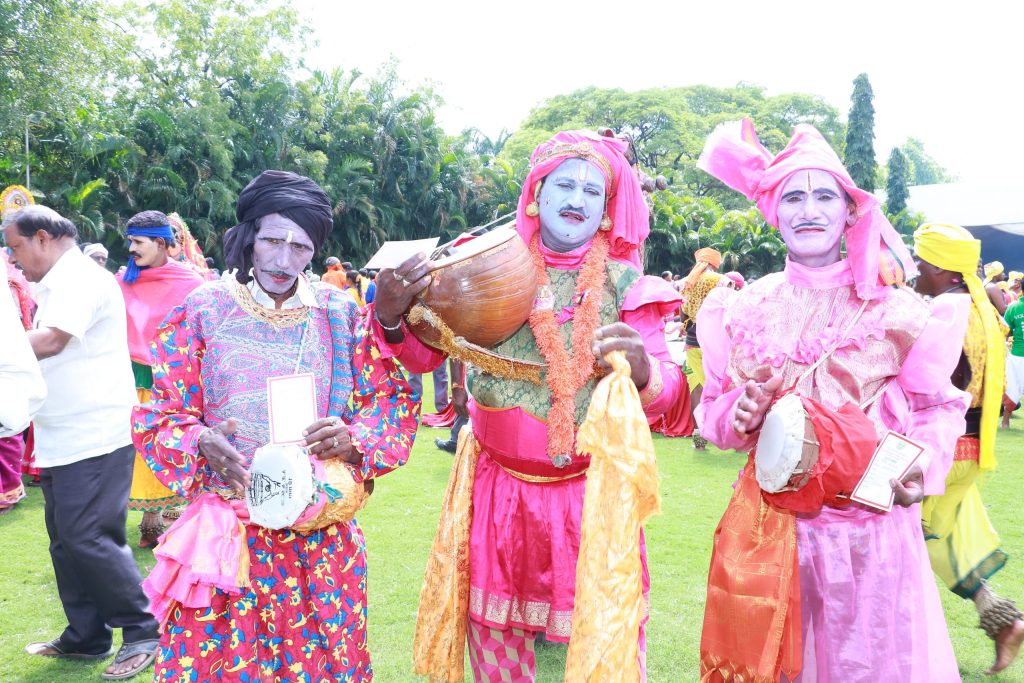 Burrakatha artists in Telangana