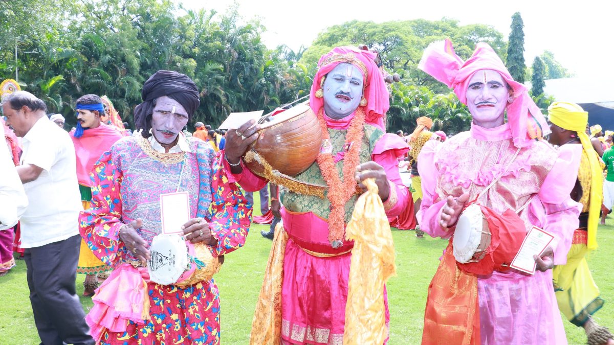 Burrakatha artists in Telangana