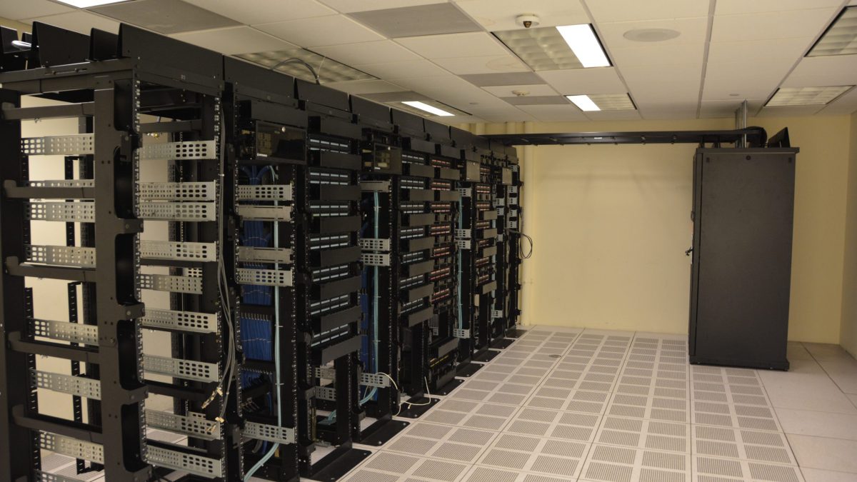 Server racks in a data centre