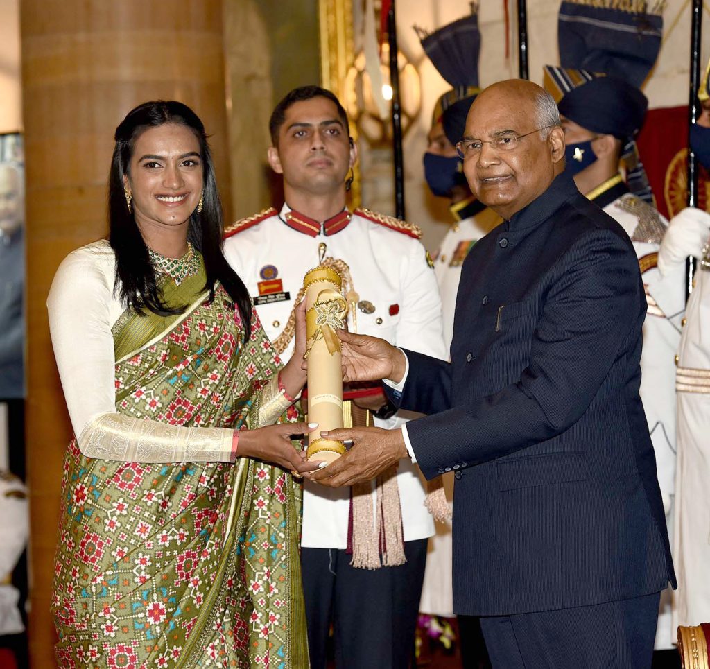 Badminton player PV Sindhu
