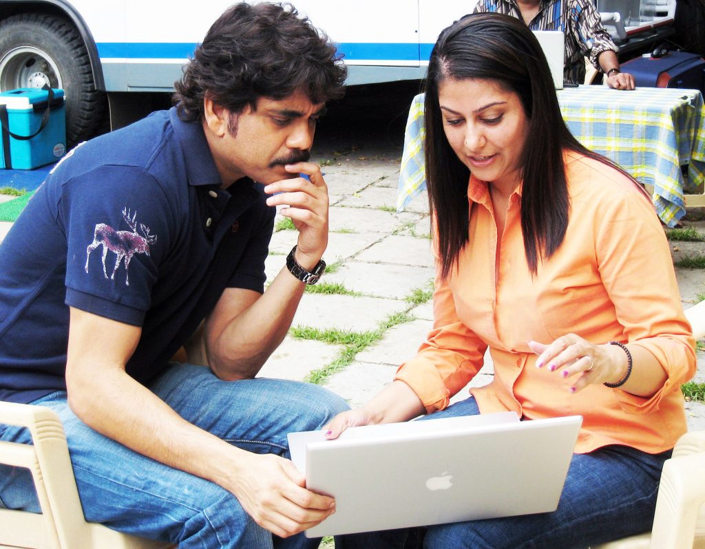 Nagarjuna at a TeachAIDS recording session in August 2009