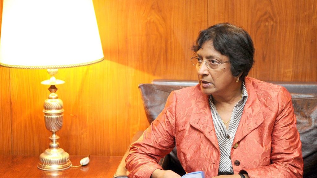 Navi Pillay, a former UN High Commissioner for Human Rights