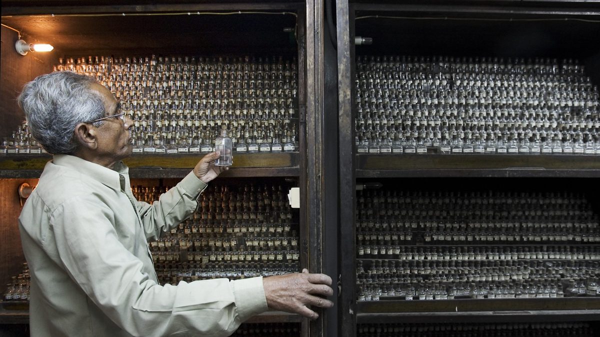 A medicine shop in Varanasi