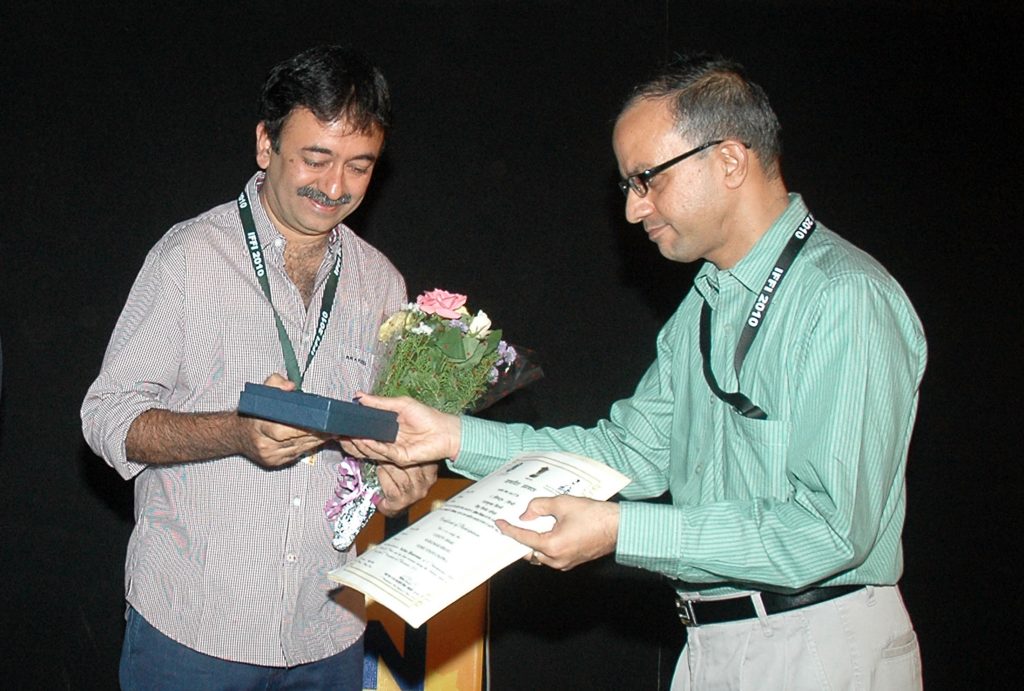 Rajkumar Hirani, director of 3 Idiots, at an event in 2010