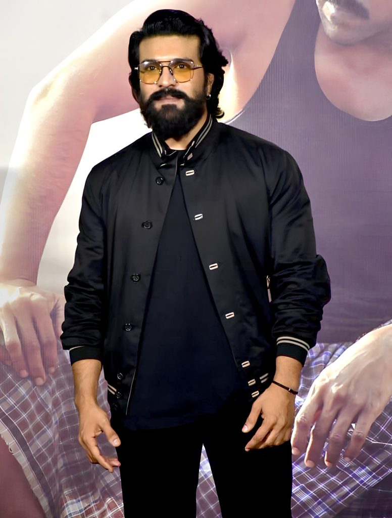 Ram Charan with a beard at a film event
