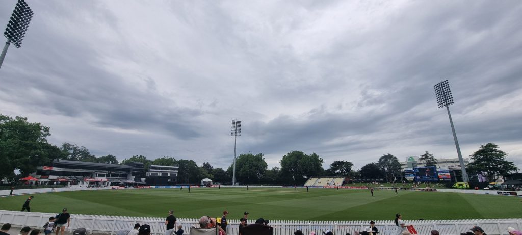 Seddon Park cricket ground in Hamilton, New Zealand