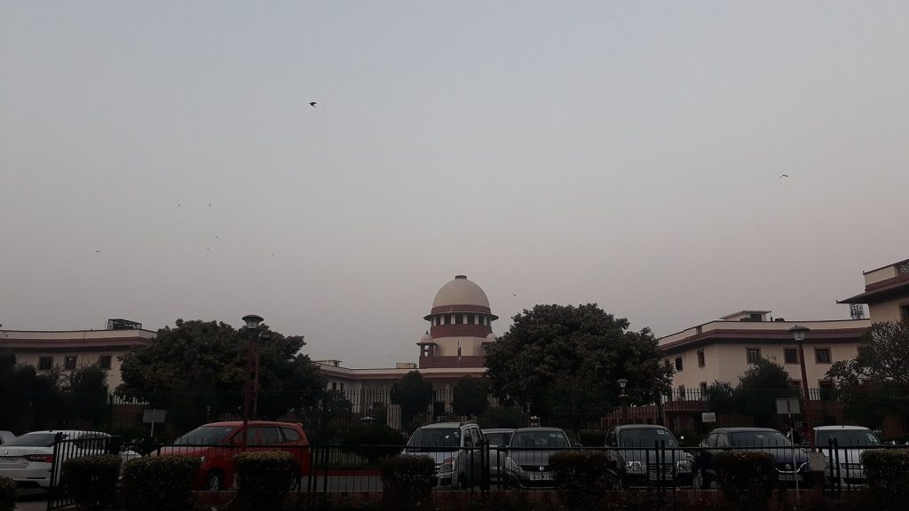 The Supreme Court of India building in New Delhi