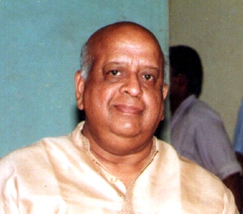 T. N. Seshan in a cream kurta