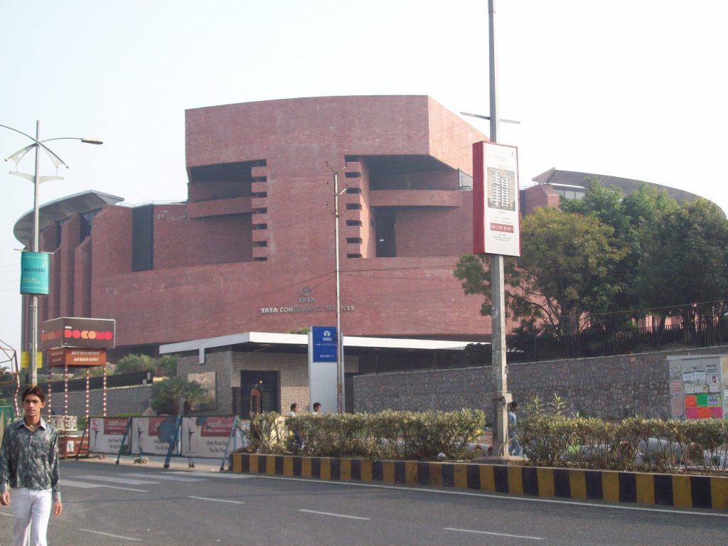 A Tata Consultancy Services building in Madhapur, Hyderabad