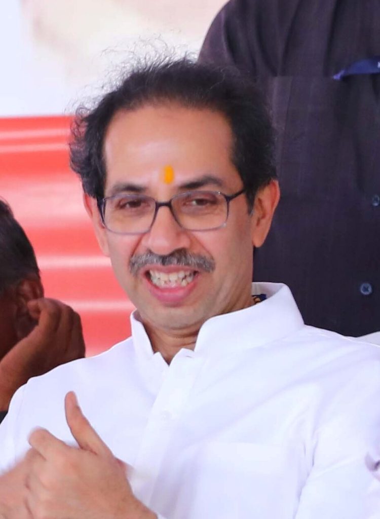 Uddhav Thackeray in glasses and a white kurta
