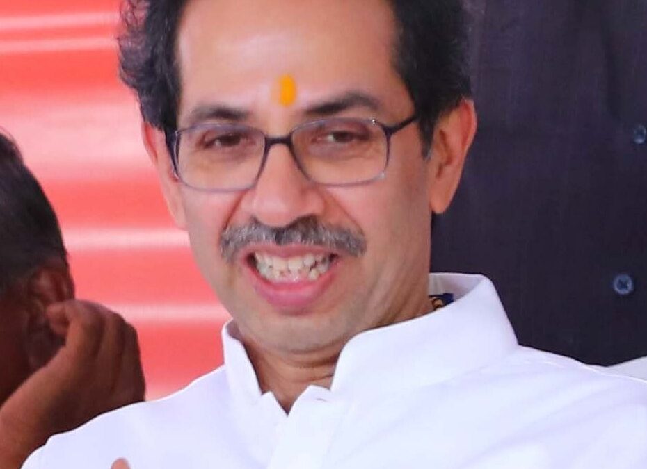 Uddhav Thackeray in glasses and a white kurta