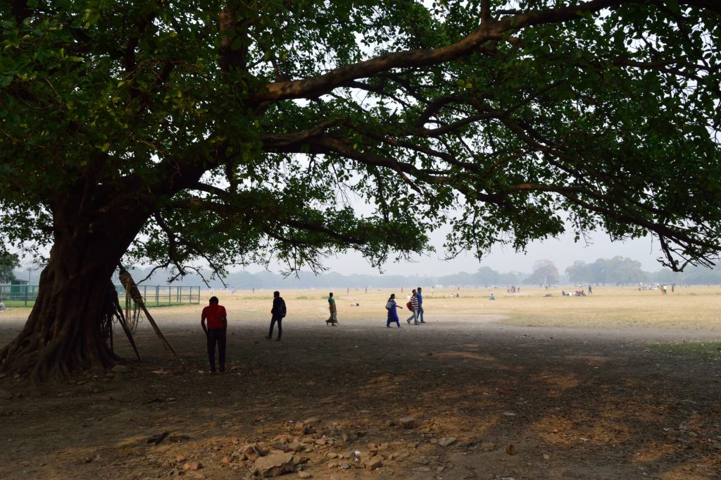 The open Brigade Parade Ground in Kolkata
