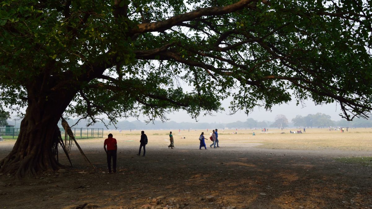The open Brigade Parade Ground in Kolkata