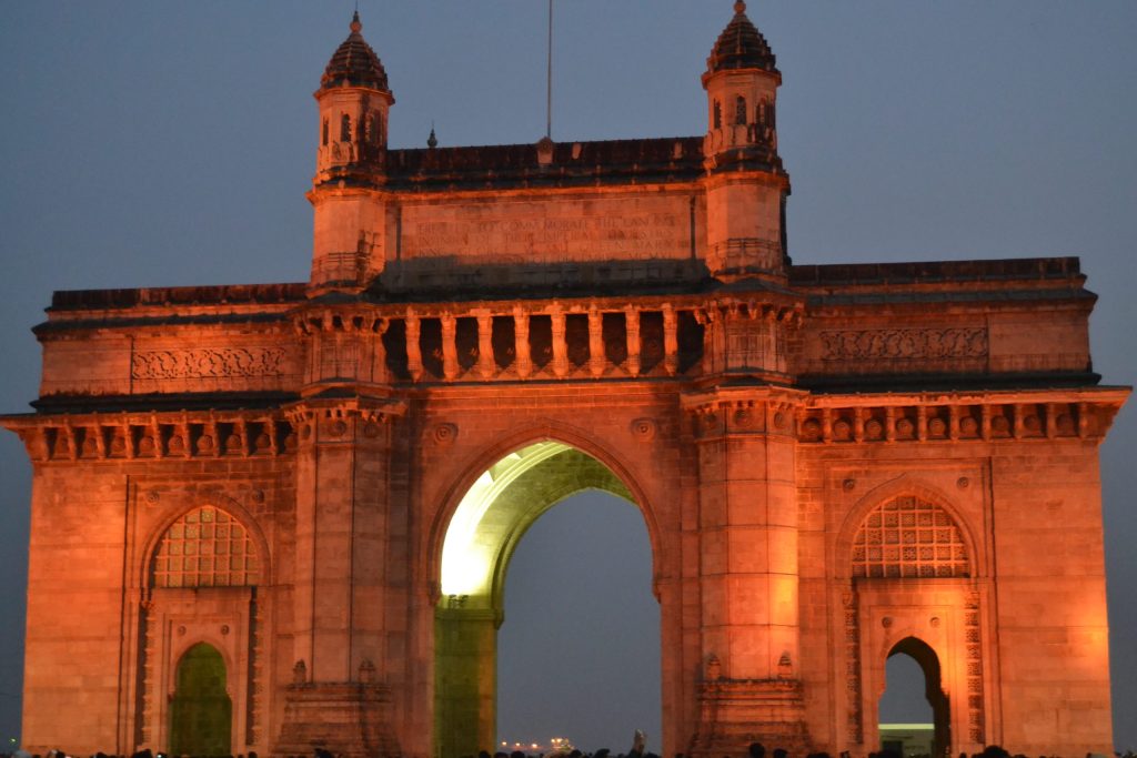 The Gateway of India in Mumbai at dusk